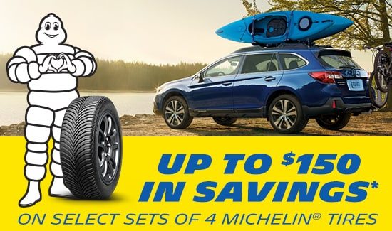 Up to $150 in Savings* on select sets of 4 Michelin Tires