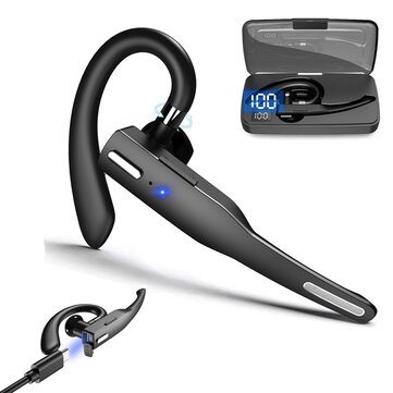 Langsdom 525 bluetooth 5.1 Headphone Stereo Handsfree Noise Canceling Single Headset Handsfree Business Earphone with Mic