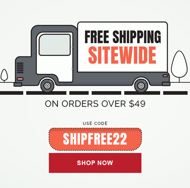 Free Shipping Sitewide On Orders Over $49