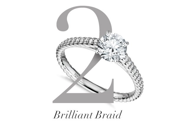 Shop Brilliant Braid Ring Styles