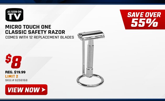 As Seen on TV Micro Touch One Classic Safety Razor