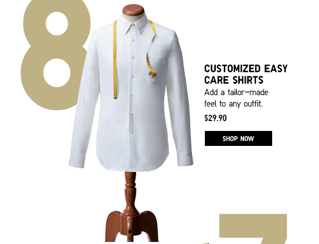 CUSTOMIZED EASY CARE SHIRTS