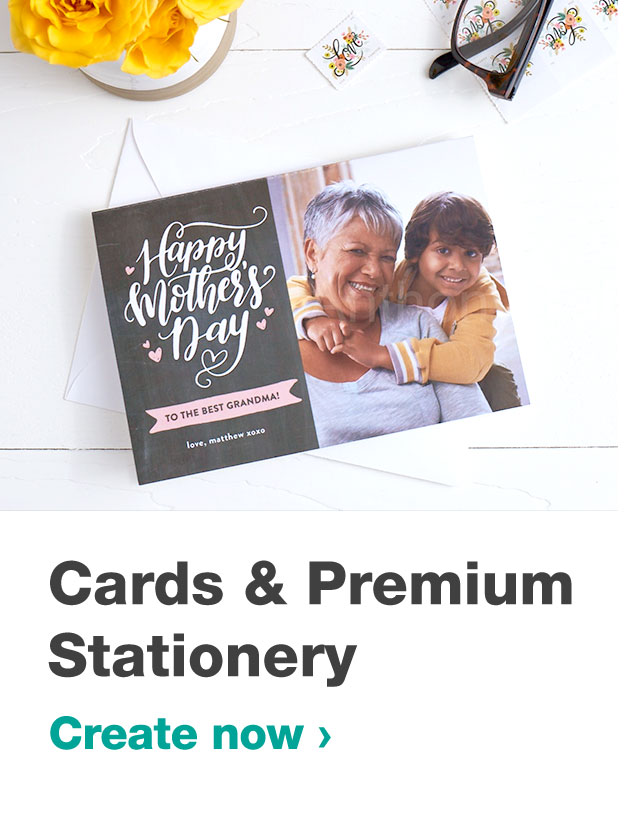 Cards & Premium Stationery: Create now