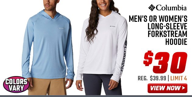 Columbia Men's or Women's Long-Sleeve Forkstream Hoodie 