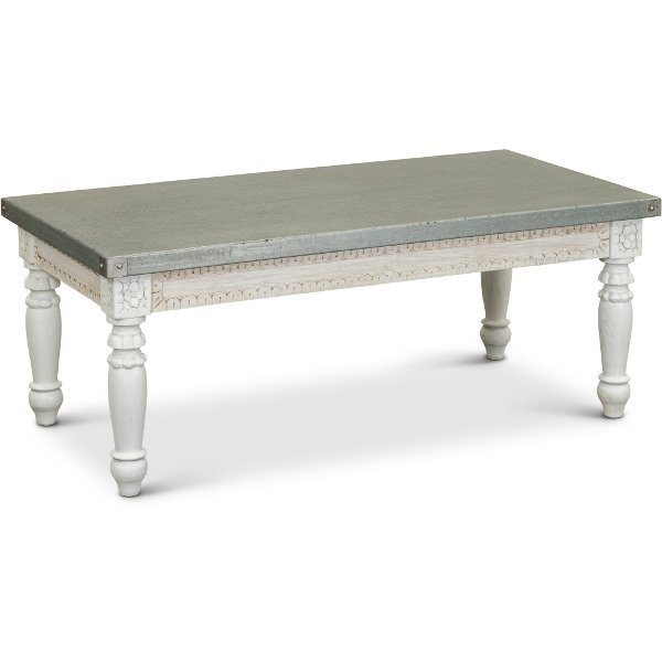 Tatum Coffee Table with Metal Top