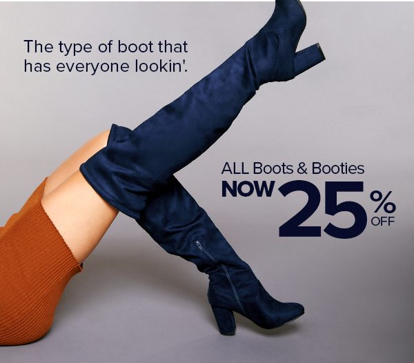 Shop 25% Off Boots & Booties