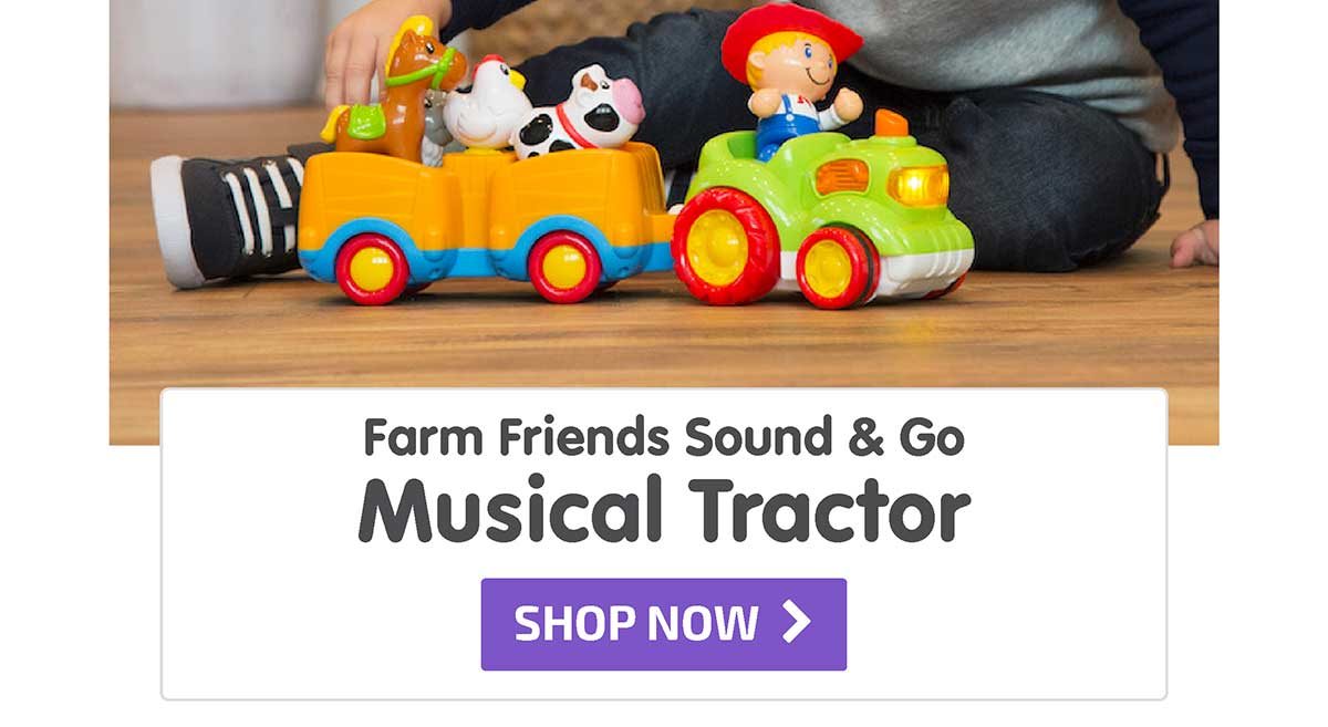 Farm Friends Sound & Go Musical Tractor - Shop Now