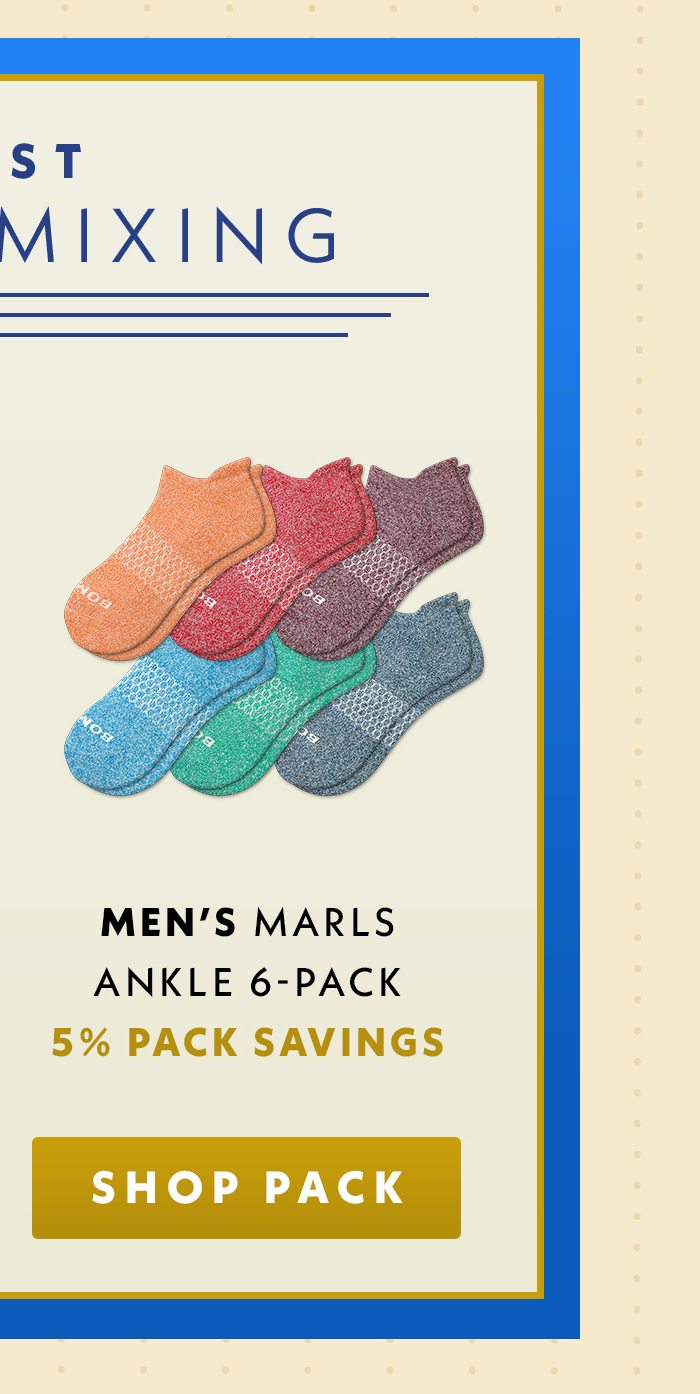Men's Marls Ankle 6-Pack | 5% Pack Savings | Shop Pack