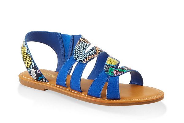 Two Tone Slingback Sandals