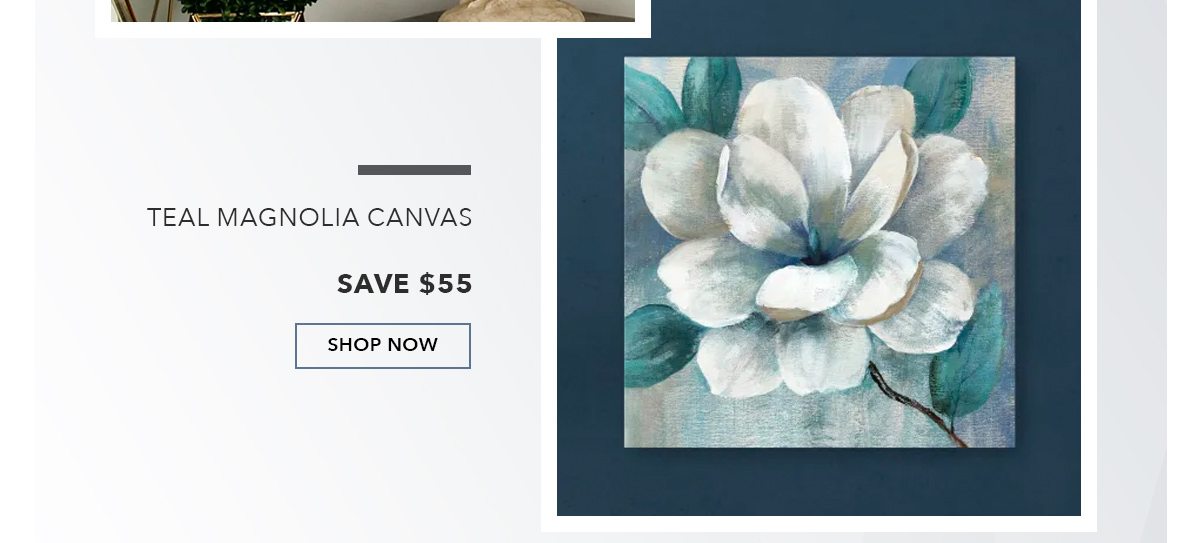 Teal Magnolia II Canvas Giclee | SHOP NOW
