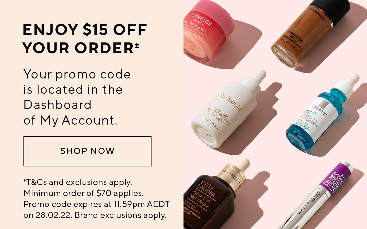 Enjoy $15 off your order