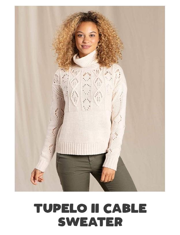 Tupelo II Cable Sweater in Chai