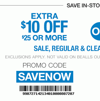 Extra $10 Off $25+ | Code SAVENOW | Get Coupon | Exclusions Apply