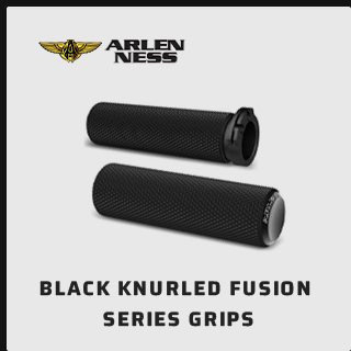 Black Knurled Fusion Series Grips