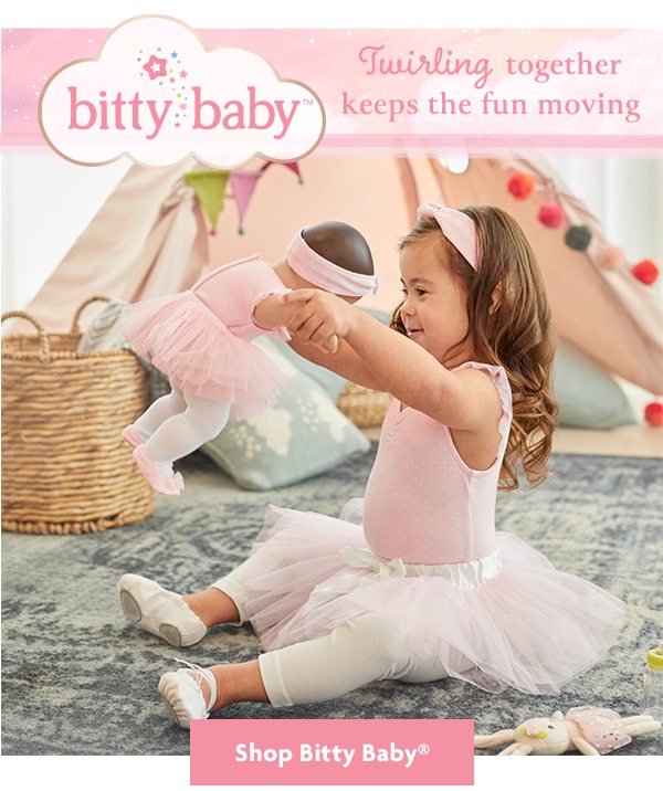 Twirling together keeps the fun moving - Shop Bitty Baby®