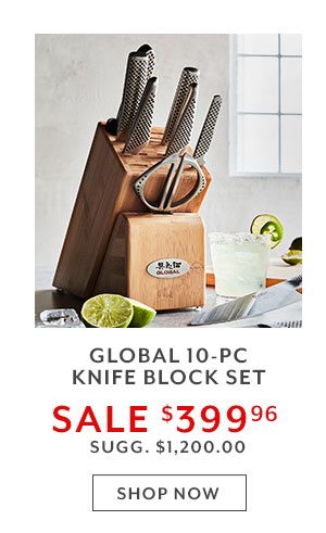 Global 10-PC Knife Block Set