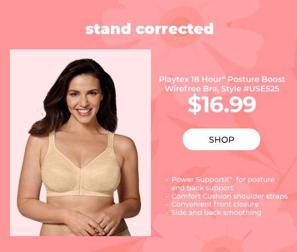 Playtex Posture Boost Front Close on Sale