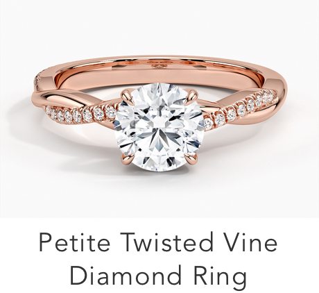 Petite Twisted Vine Diamond Ring