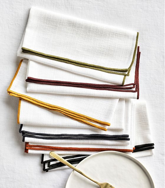 mercer merrow stitch napkins