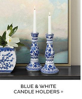 Blue & White Candle Holders