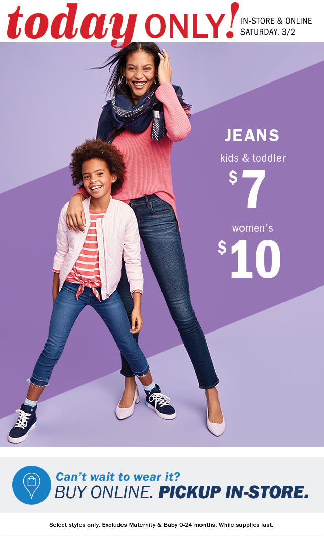 $10 jeans old navy