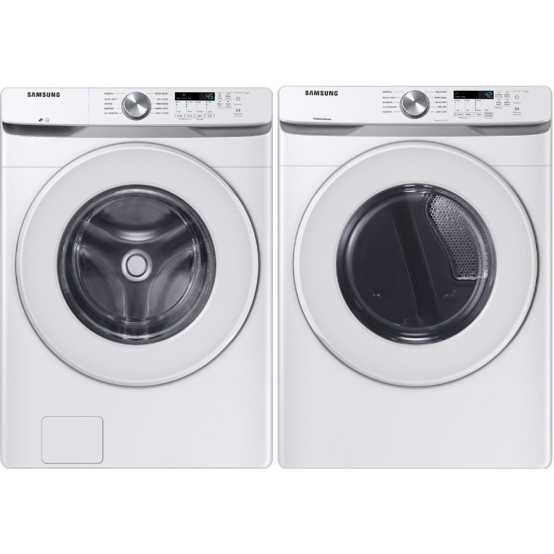 Samsung Electric Front Load Laundry Pair - White