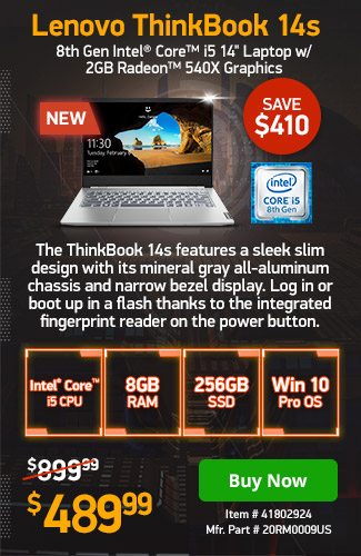 Lenovo 8GB Core™ i5 <span style='color:#cc0000;'>Pro</span> Laptop | 41802924 | Shop Now