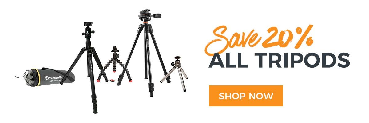 Save 20% on Tripods