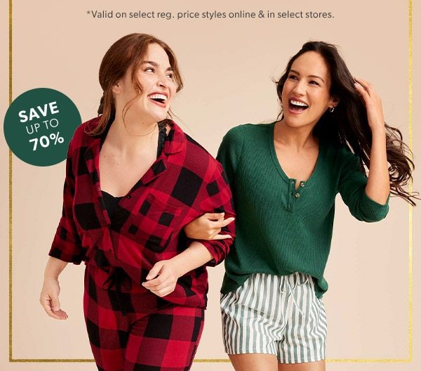 Save up to 70%. *Valid on select reg. price styles online & in select stores. Models wearing maurices clothing.