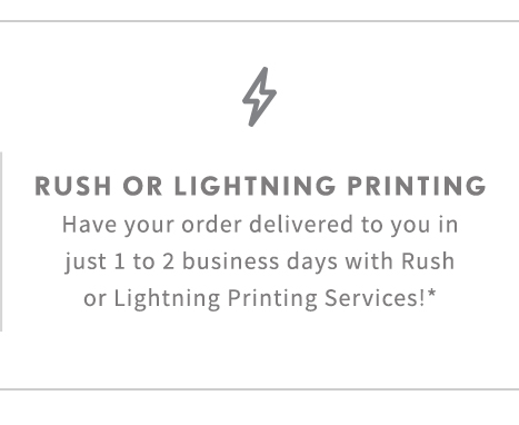 Rush and lightning printing