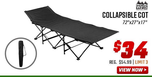 World Famous Sports Collapsible Cot