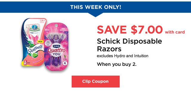 Schick - Clip Coupon