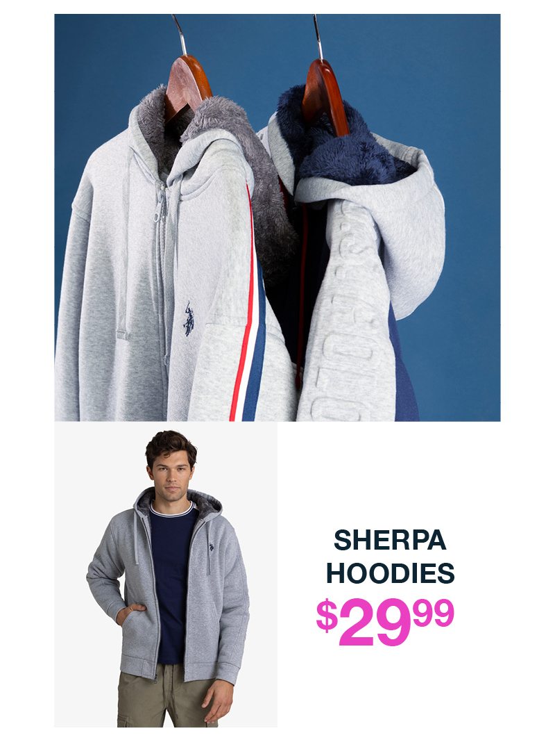 Sherpa hoodies $29.99