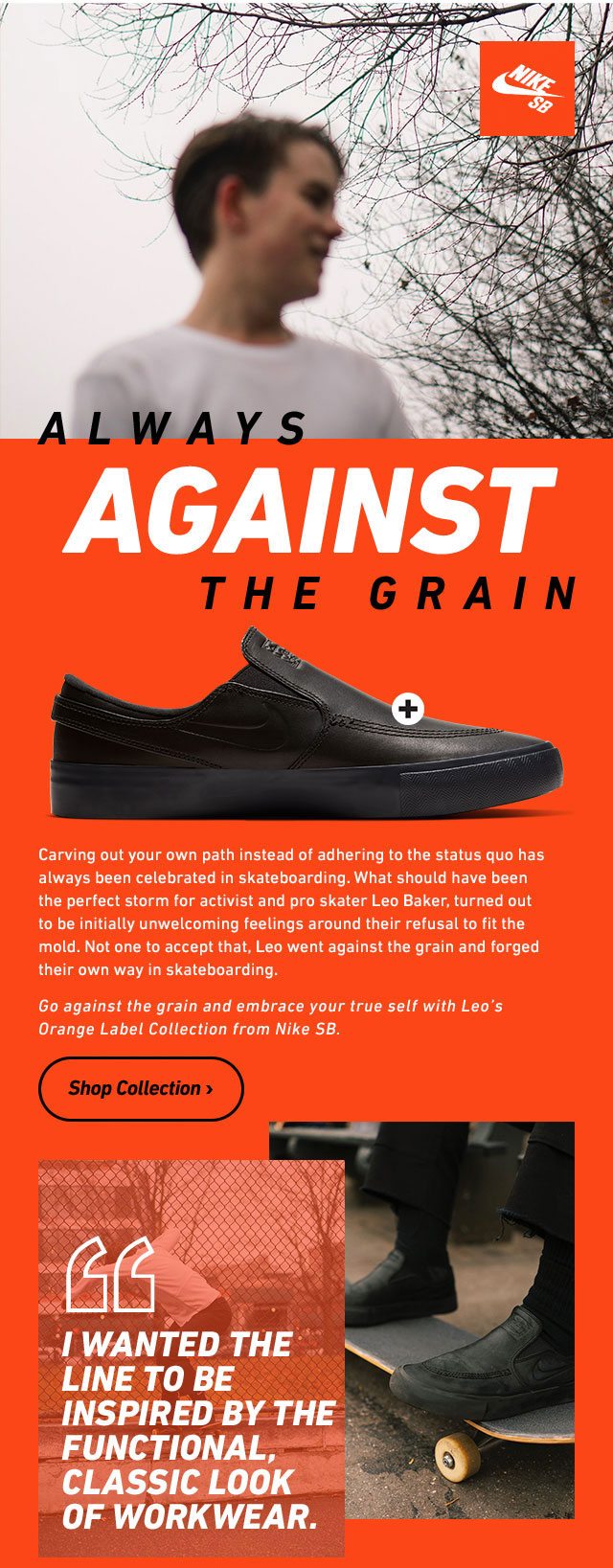 Shop Leo Baker's Nike SB Orange Label Collection