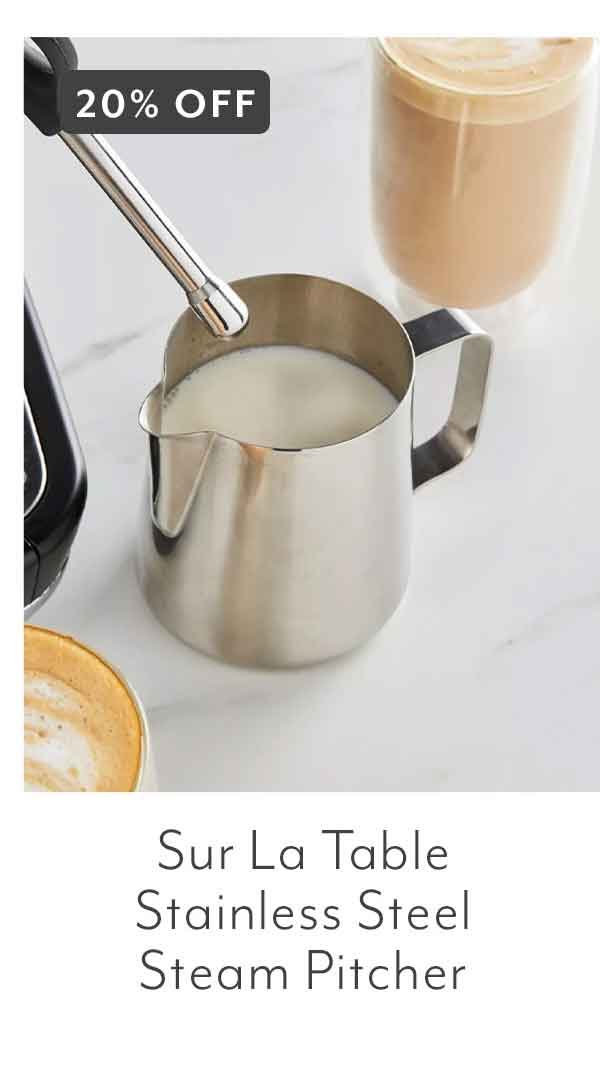 Sur La Table Stainless Steel Steam Pitcher