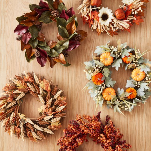Go all out with pumpkins, wreaths, and more.