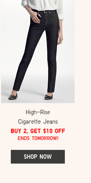 HIGH-RISE CIGARETTE JEANS - BUY 2, GET $10 OFF