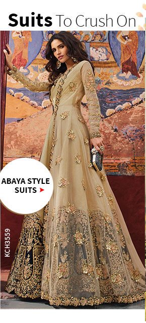 Abaya style Suits. Shop!