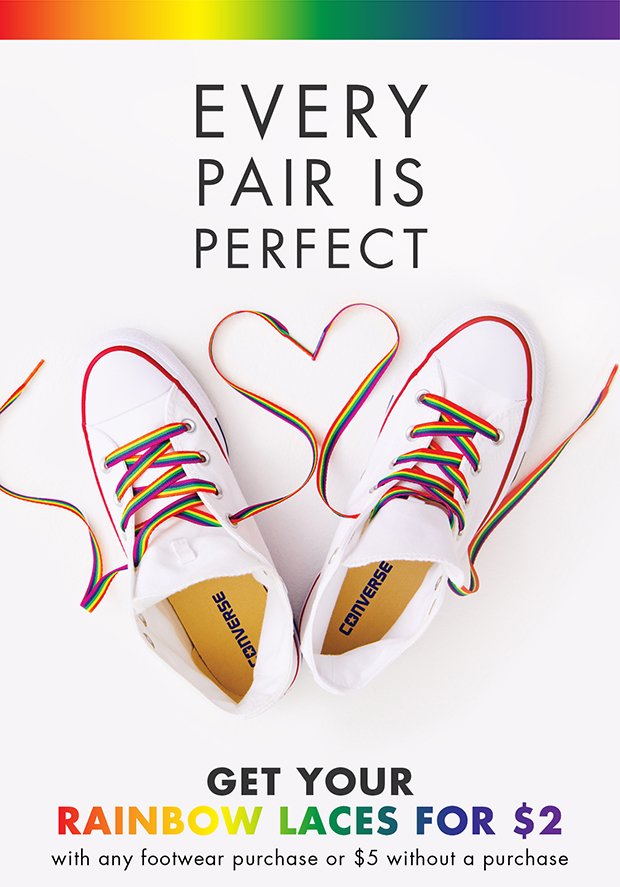 rainbow laces converse