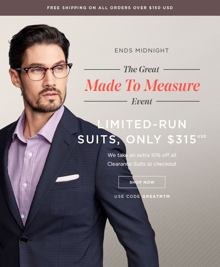 THE GREAT MADE TO MEASURE EVENT [SHOP NOW]