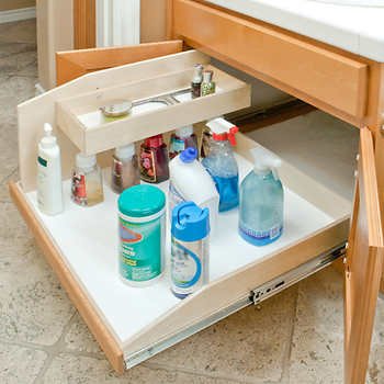 Made-To-Fit Slide-out Shelves and Organizers for Existing Cabinets by Slide-A-Shelf