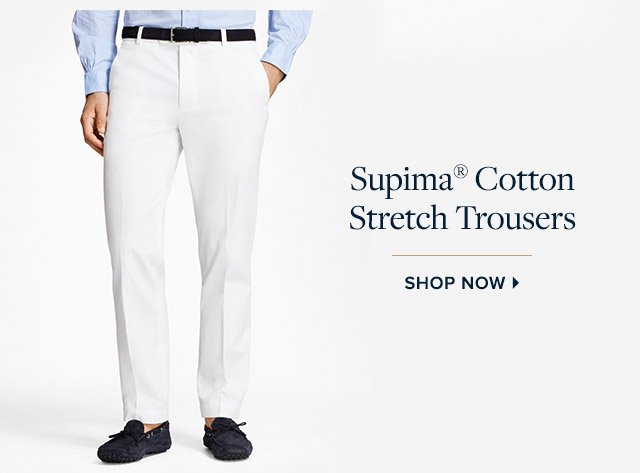 SUPIMA® COTTON STRETCH TROUSERS