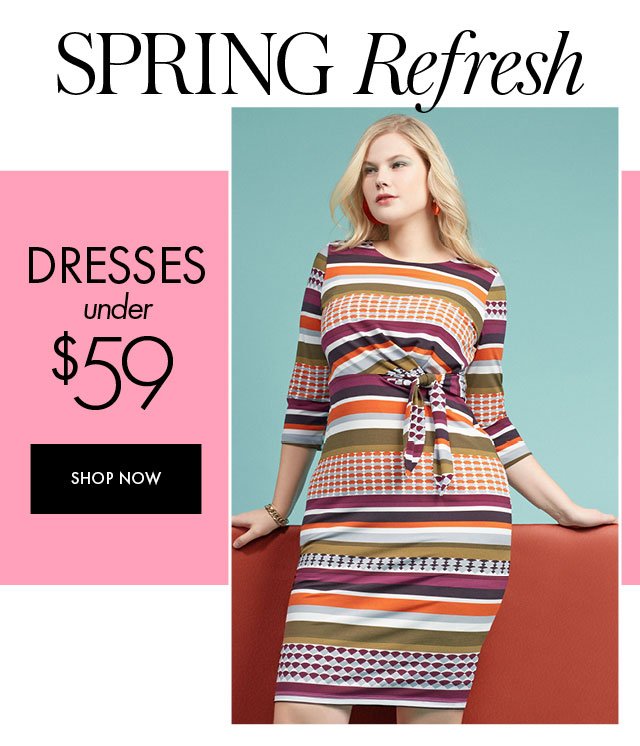 Dresses under $59 Hero