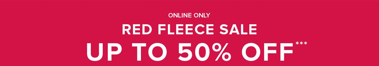 Red Fleece Sale Up To 50% Off
