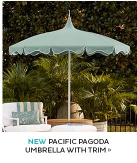 Pacific Pagoda Umbrella with Trim