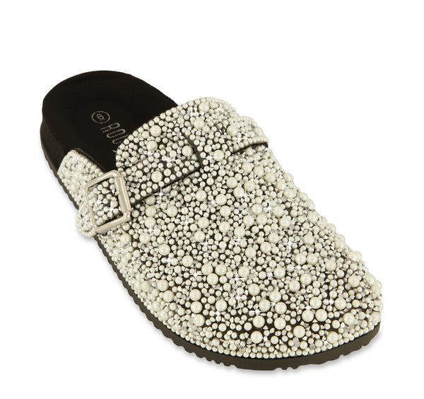 Studded Buckle Clogs