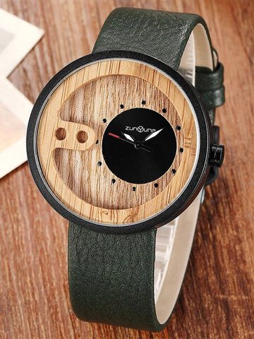 5 Colors Men Wooden Dial Decorative Quartz Watch