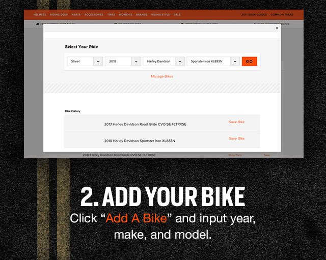 2. Add Your Bike