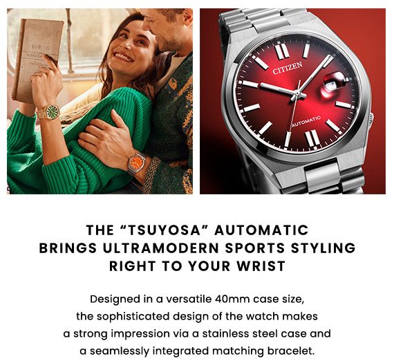 The Tsuoyosa Automatic Brings Ultramodern Sports Styling Right To Your Wrist.