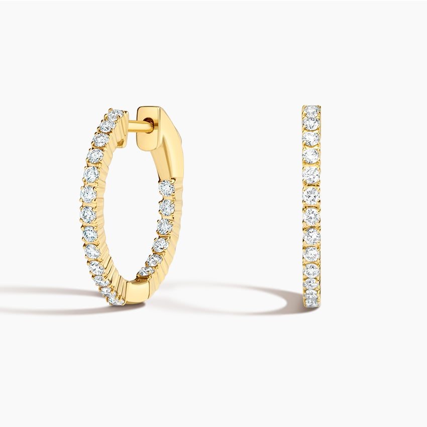 Perfect Diamond Huggie Hoop Earrings